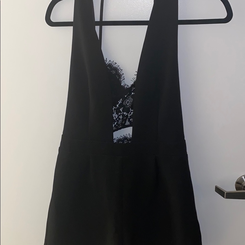 Adorable black lace romper